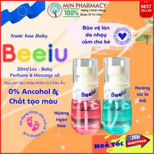 Trang chủ Nước hoa em bé Beeiu màu xanh 30ml